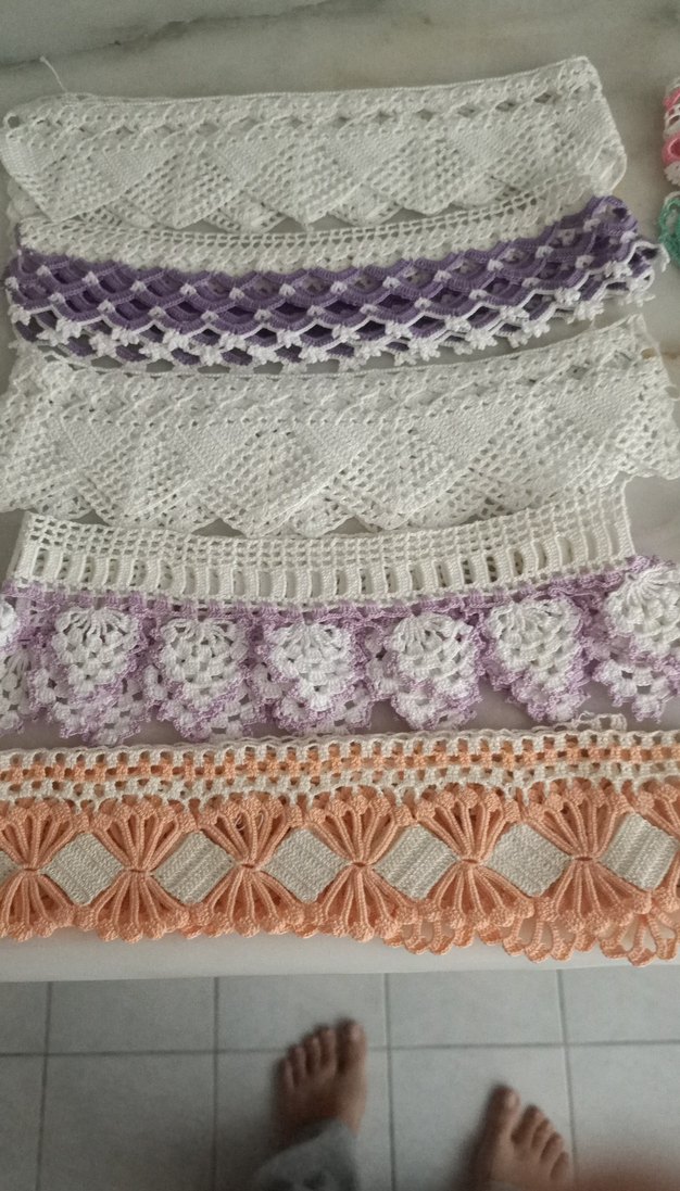 El yapımı bohem dantel havlu kenari - Görsel 2