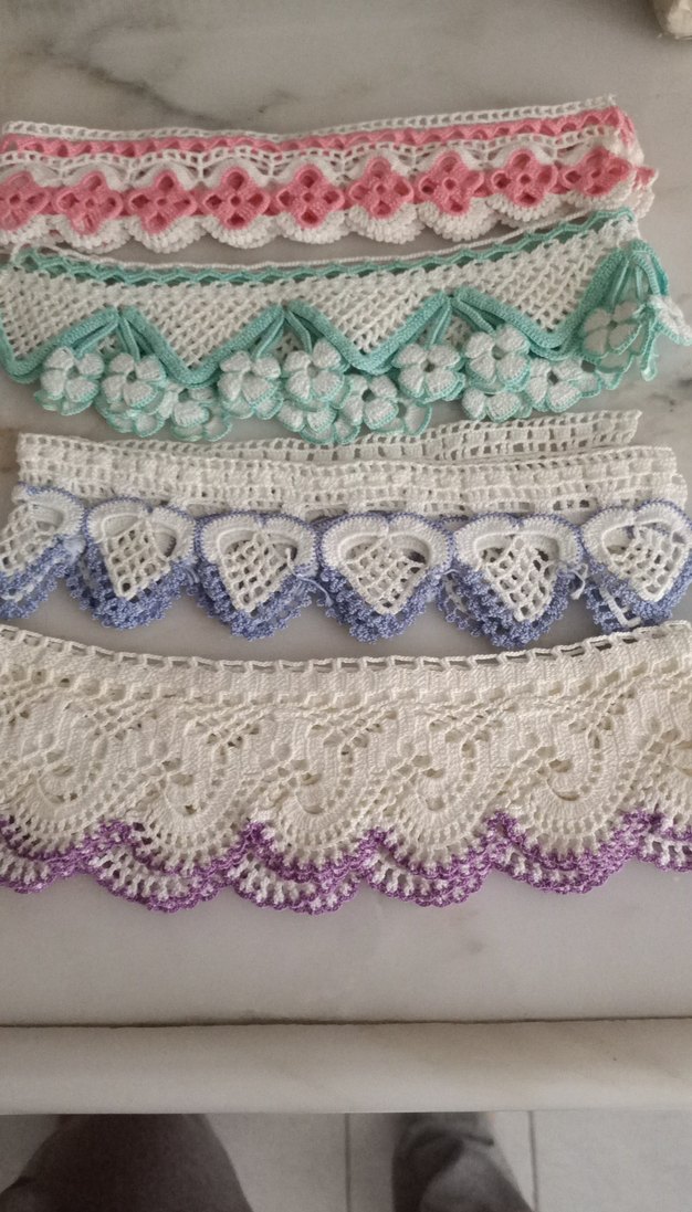 El yapımı bohem dantel havlu kenari - Görsel 3