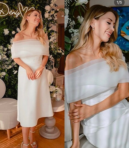 Nişan nikah söz elbisesi beyaz