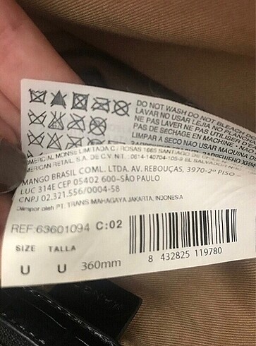 Beden siyah Renk Mango çanta