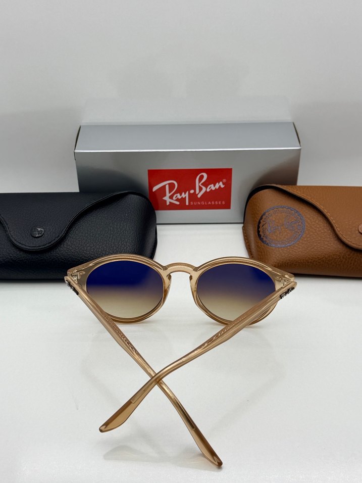 Ray-Ban Klasik Bej Şeffaf Kadın Güneş Gözlüğü - Görsel 2