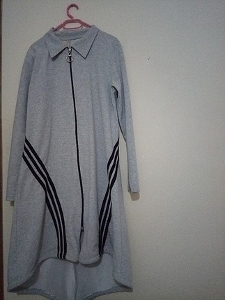 uzun gri tunik sweatshirt 