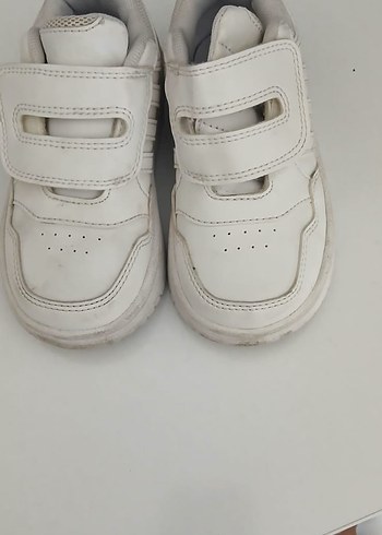 24 Beden beyaz Renk Erkek Çocuk Beyaz Cırt Cırtlı Spor Ayakkabı orijinal adidas 24