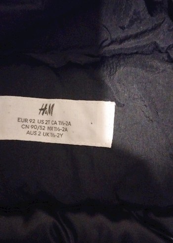 Düğmeli Siyah Erkek Çocuk mont bir kere giyilmiş - Görsel 3