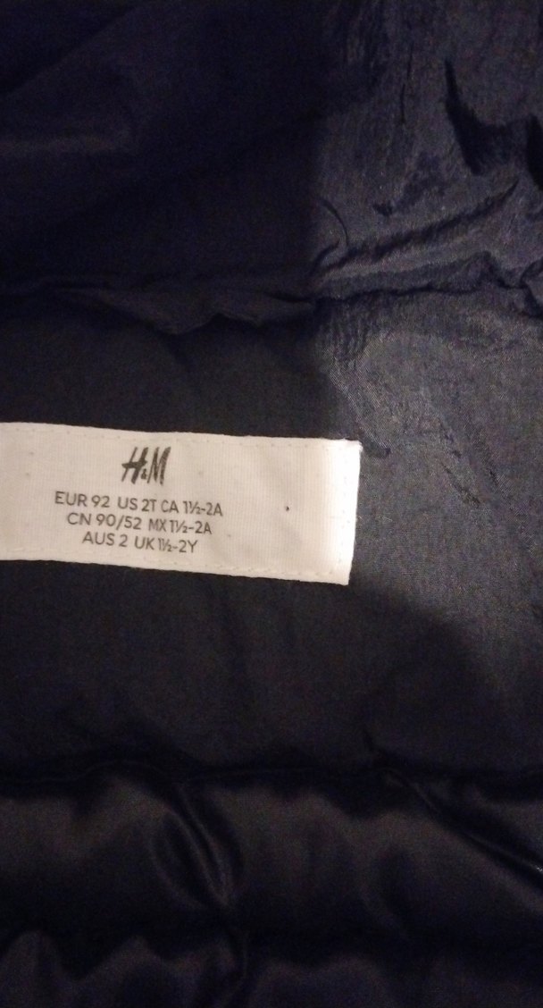 Düğmeli Siyah Erkek Çocuk mont bir kere giyilmiş - Görsel 3