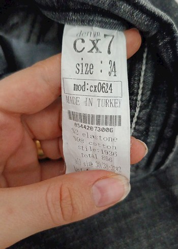 Gri Erkek Slim Fit Denim Jean - Görsel 2