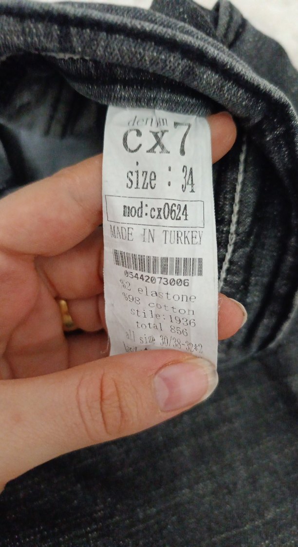 Gri Erkek Slim Fit Denim Jean - Görsel 2