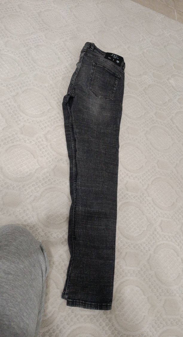 Gri Erkek Slim Fit Denim Jean - Görsel 3