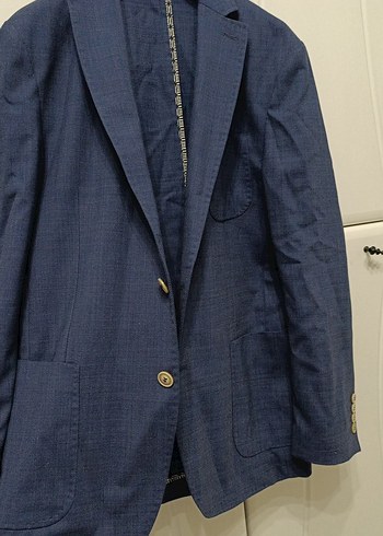 Erkek Lacivert Düğmeli Klasik Ceket - Görsel 2