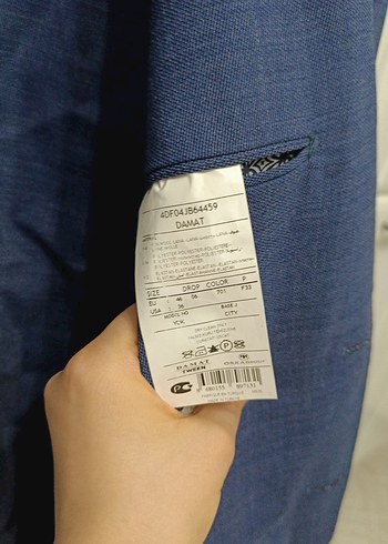 Erkek Lacivert Düğmeli Klasik Ceket - Görsel 3