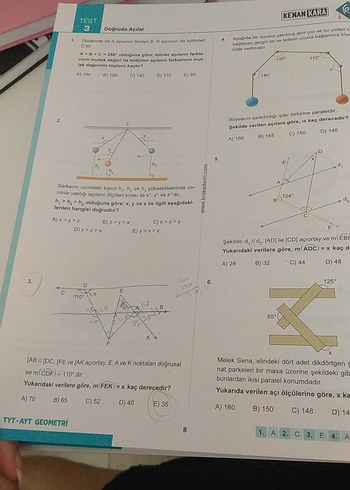  Beden Kenan Kara ile TYT-AYT Geometri Soru Bankası