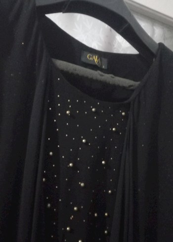 Diğer Siyah Drapeli Uzun Gotik Abiye Elbise