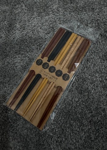 5 Çift Japon Ahşap Yemek Çubuğu - Görsel 3