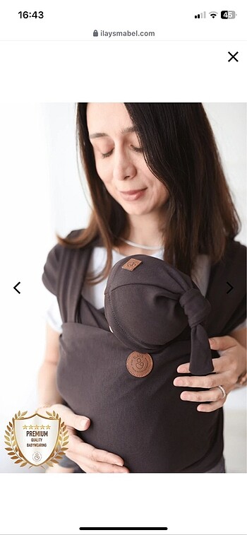  Beden kahverengi Renk Sling İlays Mabel