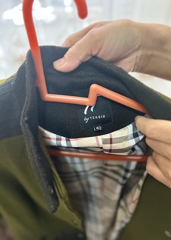 Zara Düğmeli Koyu Haki Midi Kadın Kaban