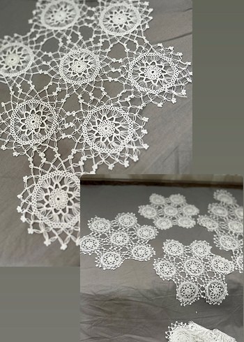 Bohem El İşi Dantel Masa Örtüsü - Görsel 2