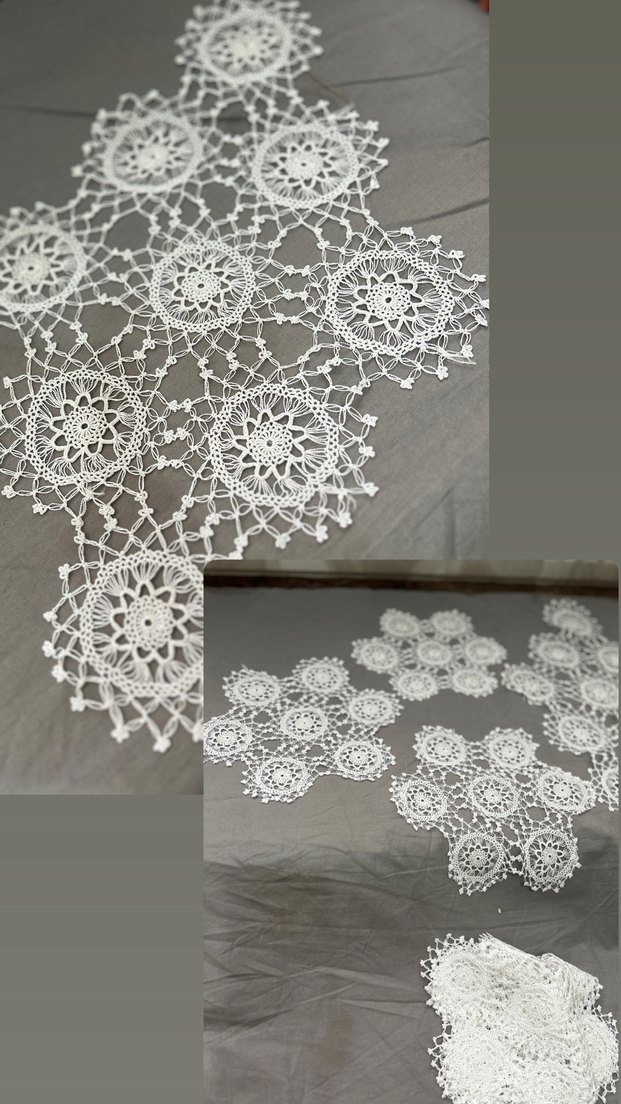 Bohem El İşi Dantel Masa Örtüsü - Görsel 2