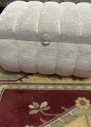 Bej İşlemeli Modern Klasik Koltuk Örtüsü - Görsel 4