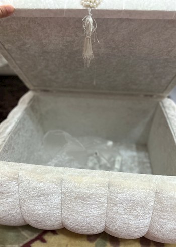 Bej İşlemeli Modern Klasik Koltuk Örtüsü - Görsel 2