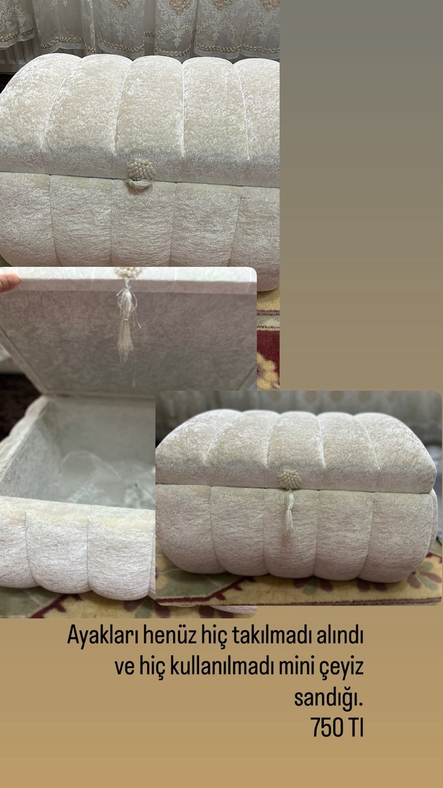 Bej İşlemeli Modern Klasik Koltuk Örtüsü - Görsel 3