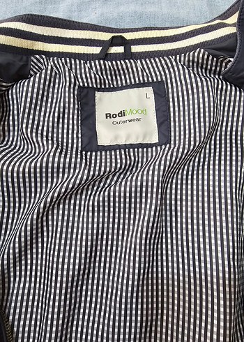 Fermuarlı Mavi Erkek Yağmurluk - Görsel 3