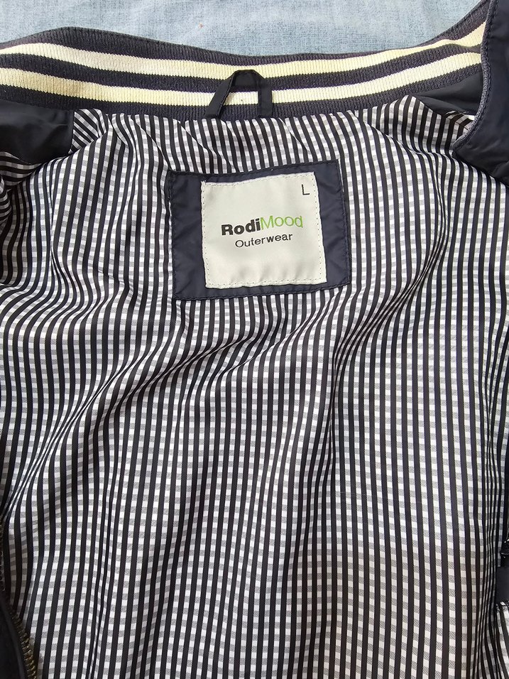 Fermuarlı Mavi Erkek Yağmurluk - Görsel 3