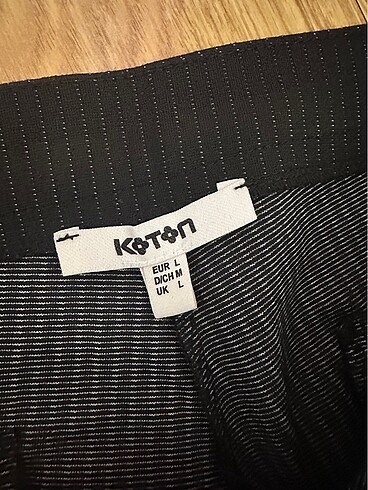 l Beden siyah Renk Koton pantolon