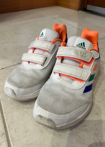 Adidas Erkek Çocuk Beyaz Renkli Cırt Cırtlı Spor Ayakkabı