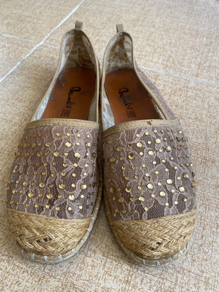 Bambi 37 Numara Hasır Taban Espadril - Görsel 2