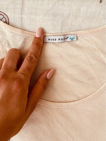 Miss Poem ???? Ürün Adı: Miss Poem Uçuk Pembe Tişört - XS