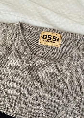 Gri Örgü  Triko Kazak - Görsel 5