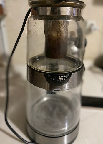 Bej Cam ve Metal Çay Makinesi - Görsel 2