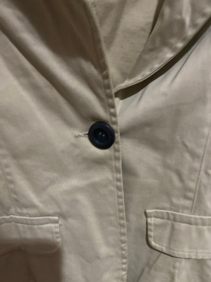 Bej Düğmeli Kadın Blazer Ceket - Görsel 4