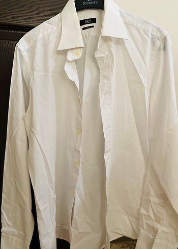 l Beden Ccs Sarar Slim Fit beyaz erkek gömleği