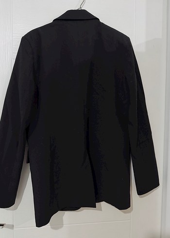 Siyah Düğmeli Kadın Blazer Ceket - Görsel 3