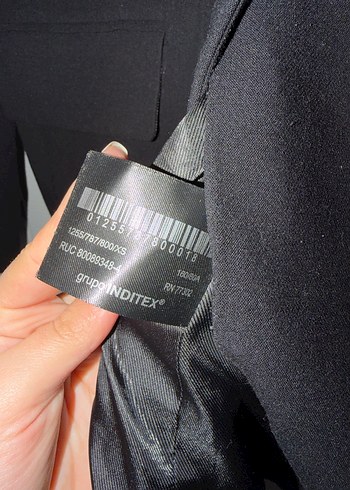 Siyah Düğmeli Kadın Blazer Ceket - Görsel 2