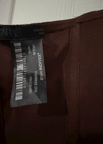 Kahverengi Süet Straplez Büstiyer - Görsel 5