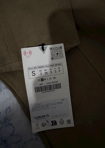 Bej Uzun Kesim Keten Kadın Takım Elbise - Görsel 5