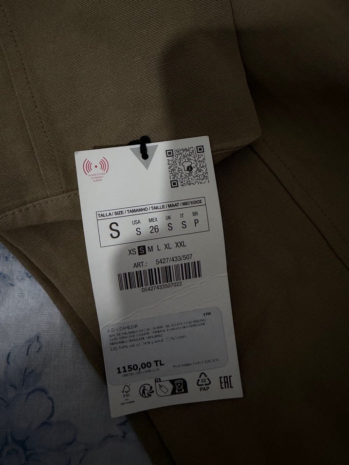 Bej Uzun Kesim Keten Kadın Takım Elbise - Görsel 5