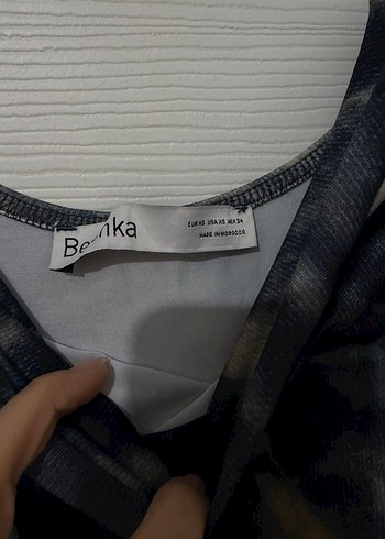 Kadın Gri Bağlama Desenli Uzun Elbise - Görsel 2