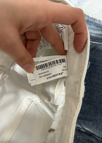 Gri Tie-Dye Salaş Midi Kadın Kot Pantolon - Görsel 4