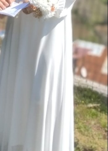 Zara Diger Beyaz Uzun Kollu Bohem Kadın Elbise