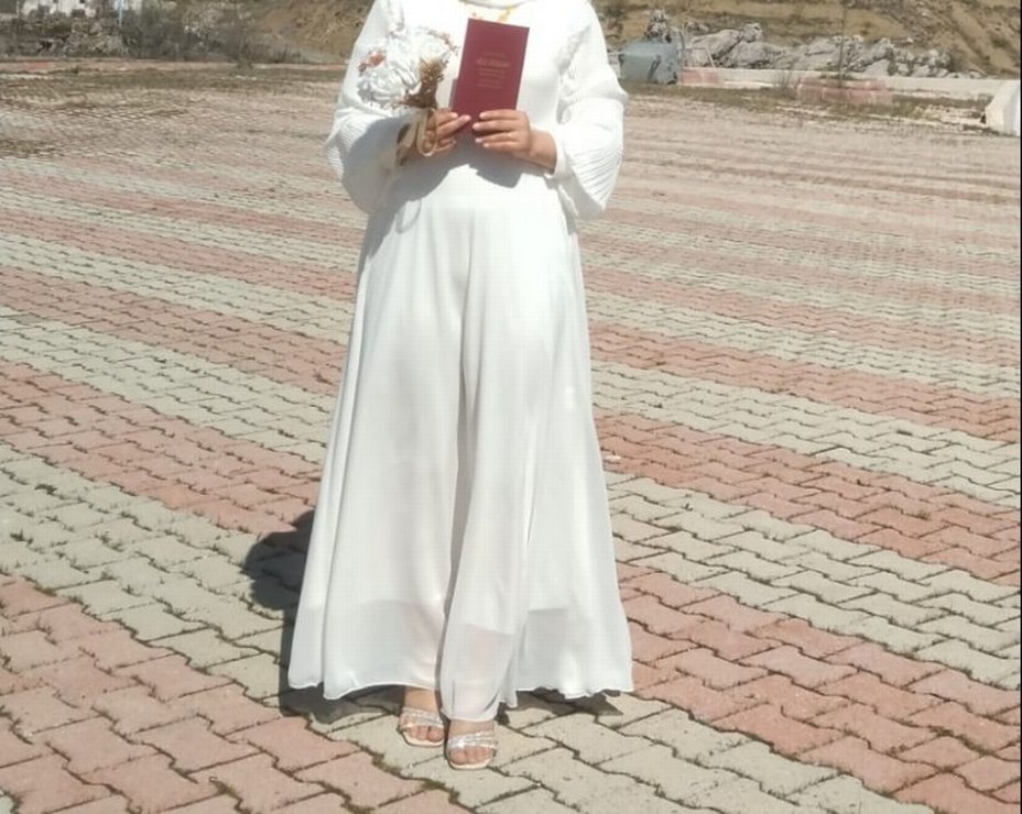 NİKAHLIK BEYAZ ELBİSE - Görsel 5