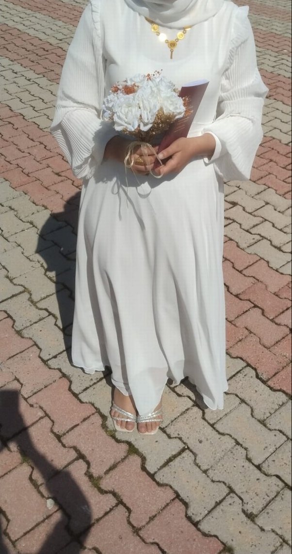 NİKAHLIK BEYAZ ELBİSE - Görsel 4