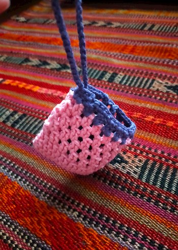 Renkli Örgü Kadın Kulaklık Kılıfı - Görsel 4