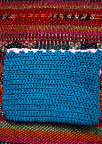 Renkli Örgü Kadın Cüzdan - Görsel 2