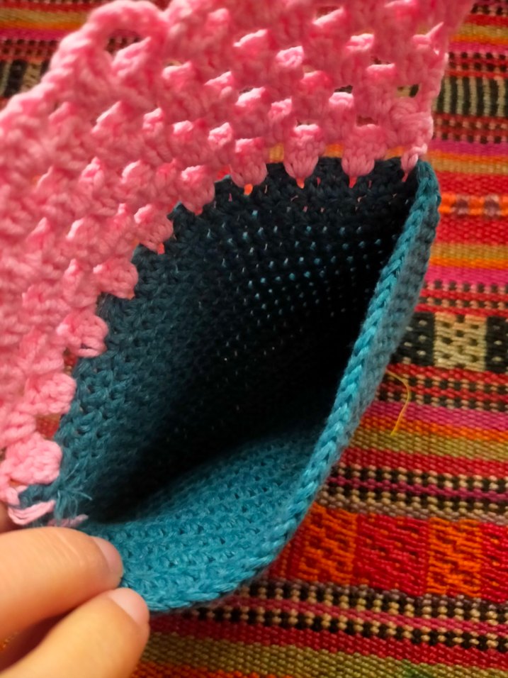 Renkli Örgü Kadın Cüzdan - Görsel 3