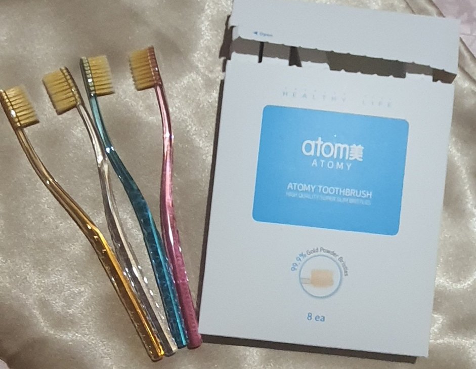 Atomy Altın tozu kaplamalı bakteri tutmayanDiş Fırçası 8'li Set - Görsel 3