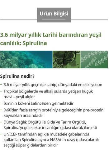 Atomy Spirulina 400 mg 120 Kapsül Takviye Edici Gıda - Görsel 4