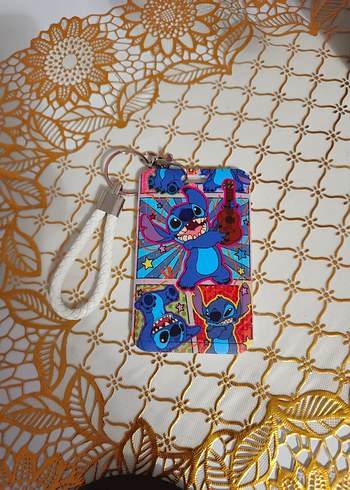  Beden Renkli Stitch Temalı Anahtarlık